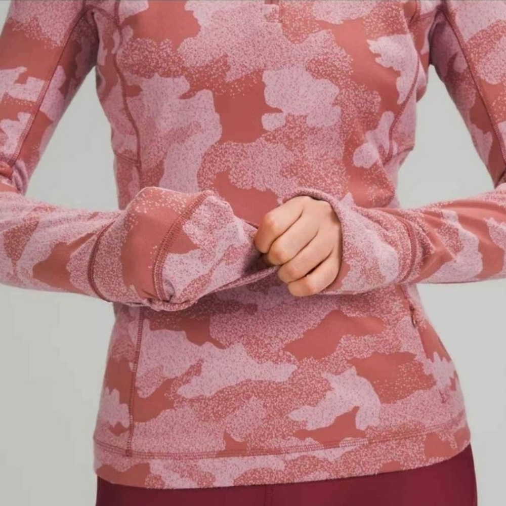 Lululemon "Its Rulu Run Half Zip" - Heritage Speckled Camo, NWT - Picture 6 of 7